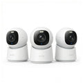 eufy Security Indoor Cam E30 (3-Pack),4K Pet/Baby/Nanny Camera,360° Pan Tilt,AI Auto Tracking,Color Night Vision,Two-Way Audio,AI Human/Pet Detection,Works with HomeKit