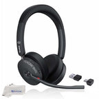 Yealink Headset BH74 Bluetooth Wireless On-ear, Acoustic Shield Mic & Hybrid ANC, Long Battery, All-Day Comfort, Dual Busylight, Teams Certified, Ideal for Office, Remote, and On-the-Go with Cloth