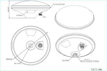 GNSS Surveying Antenna and Precise Navigation Antenna GPS GLONASS Galileo Compass Multiple Bands