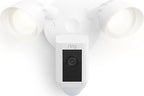 Ring Floodlight Cam Wired Plus, Outdoor Home or Business Security with Motion-Activated 1080p HD Video and Floodlights, White