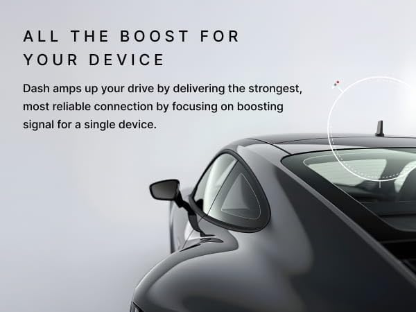 weBoost Dash Cell Phone Signal Booster with Wireless Charger | Boosts 5G/4G LTE for All US Carriers | Truck, Car, SUV | Magnetic Mount | FCC Approved