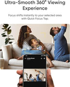 eufy Security Indoor Cam E30 (3-Pack),4K Pet/Baby/Nanny Camera,360° Pan Tilt,AI Auto Tracking,Color Night Vision,Two-Way Audio,AI Human/Pet Detection,Works with HomeKit