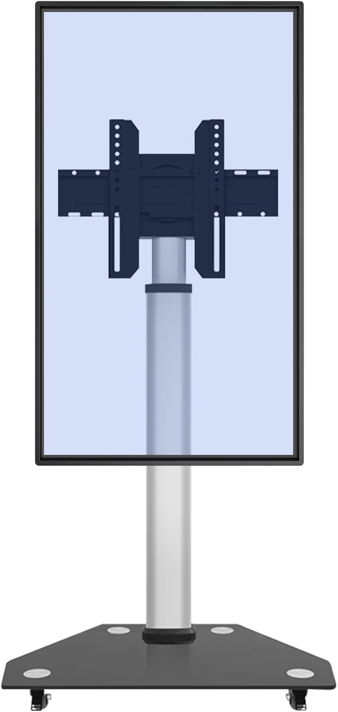 Smart Board JAV Mobile Stand, Four Lockable Wheels, Height Adjustable Portable Stand for Office Classroom