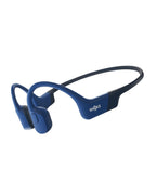 SHOKZ OpenRun, Bone Conduction Headphones,Open-Ear Bluetooth Wireless Sport Headphones for Running & Workout,Sweat Resistant, Long 8H Playtime,Mic,Hair Band-Standard-Blue (Pack of 2)