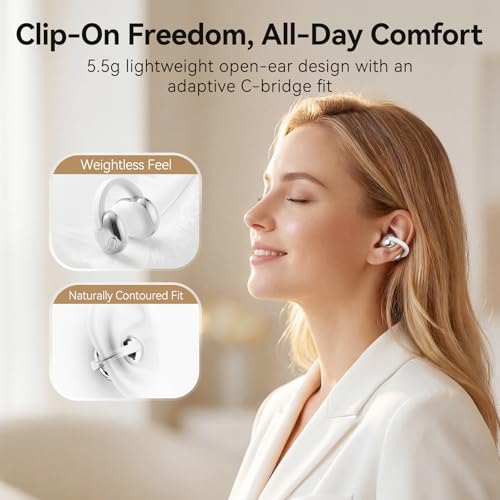 TCL NXTPAPER 70 Pro Phone Bundle with CrystalClip Open Ear Clip-On Earbuds