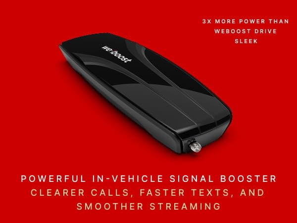 weBoost Dash Cell Phone Signal Booster with Wireless Charger | Boosts 5G/4G LTE for All US Carriers | Truck, Car, SUV | Magnetic Mount | FCC Approved