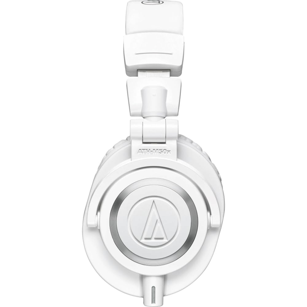 Audio-Technica ATH-M50x Closed-Back Monitor Headphones | White Bundle