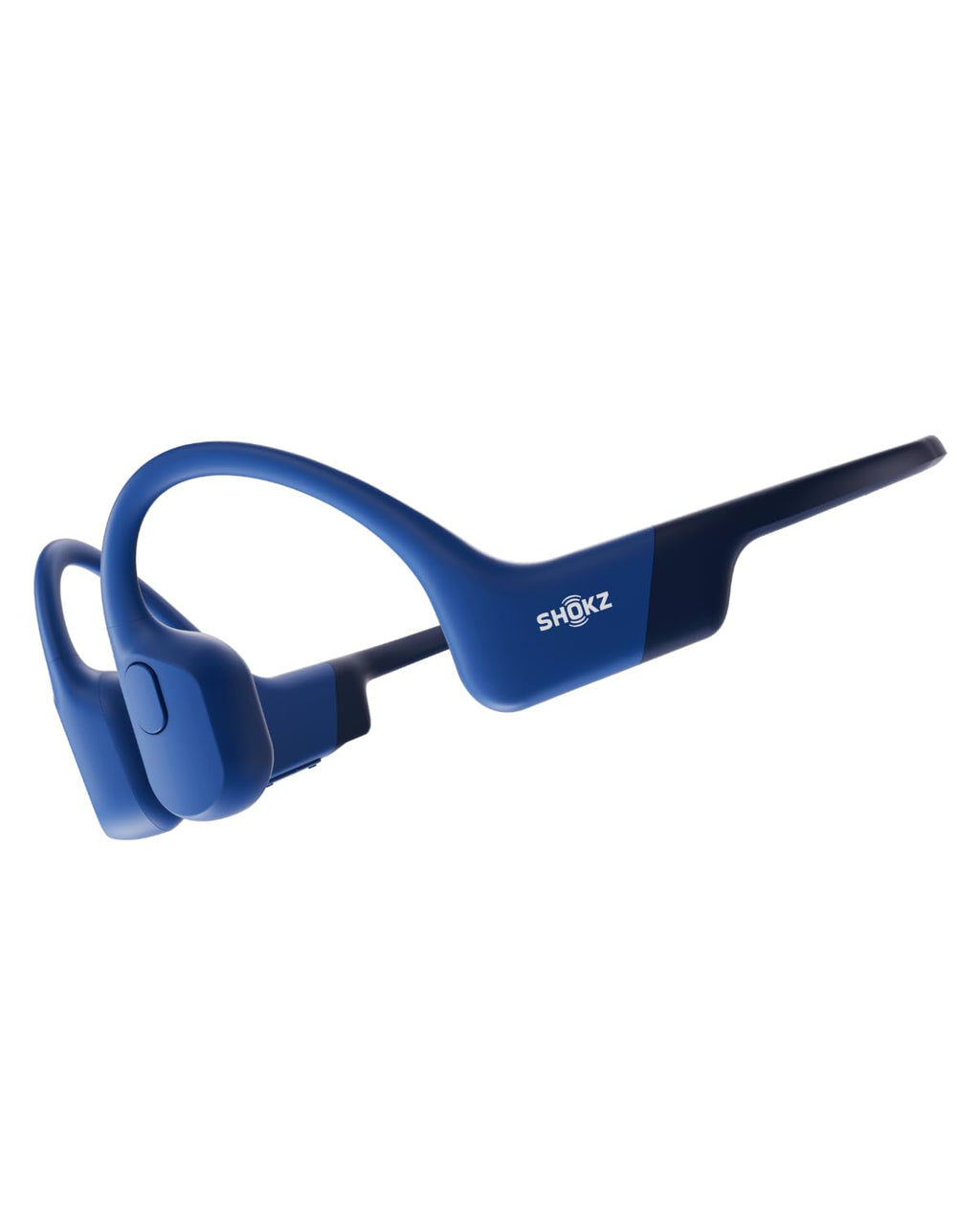 SHOKZ OpenRun, Bone Conduction Headphones,Open-Ear Bluetooth Wireless Sport Headphones for Running & Workout,Sweat Resistant, Long 8H Playtime,Mic,Hair Band-Standard-Blue (Pack of 2)