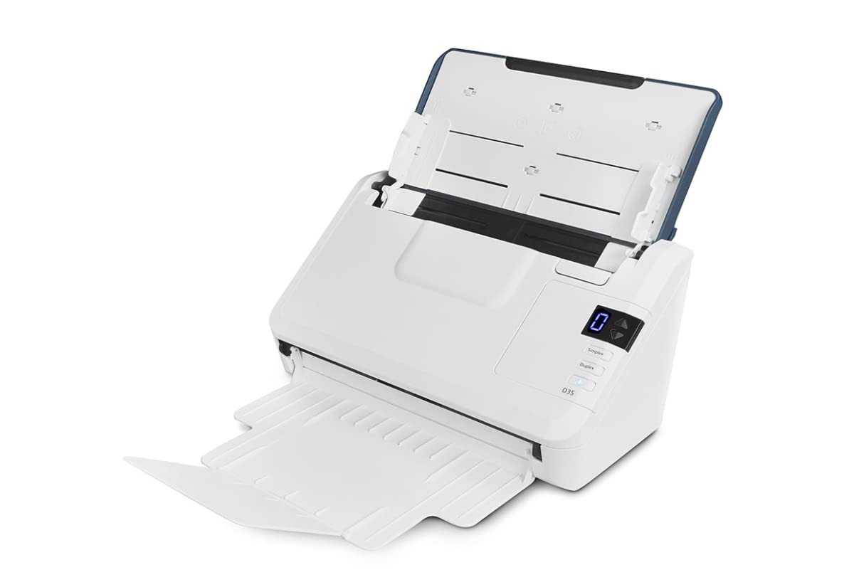 Xerox Visioneer Xerox D35 Scanner, USB Office Document Scanner for PC and Mac, 45 PPM, Automatic Document Feeder (ADF), White