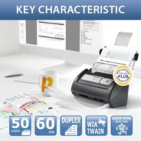 Plustek PSD300 Plus Document Scanner