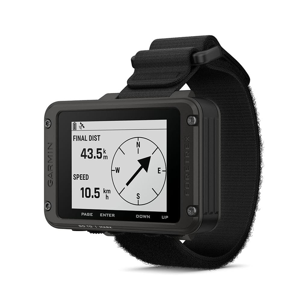 Garmin Foretrex 801, Wrist-Mounted GPS Navigation with Strap, Upgraded Multi-Band GNSS, Longer Battery Life (Renewed)