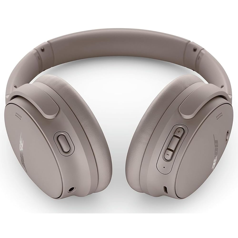 Bose QuietComfort Wireless Over-Ear Bluetooth Headphones Sandstone Bundle