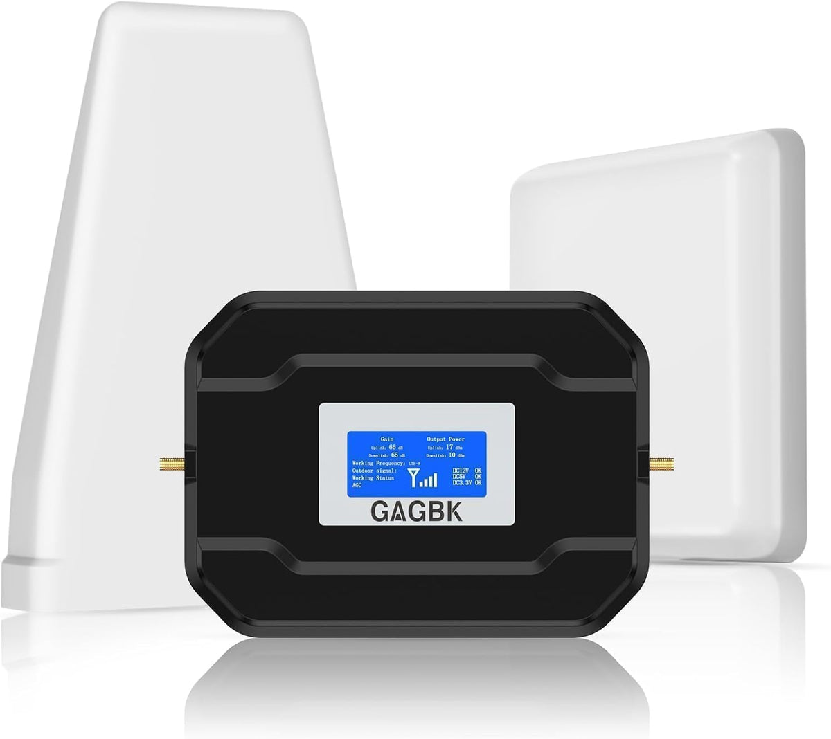 Upgarde Cell Booster for Car, Truck Cell Phone Signal Booster on Band 2/4/5/12/13/17/25/66 for 5G Support All U.S.Carriers AT&T T-Mobile Verizon and More Cellphone Booster for RV Car Vehicle Call/Data