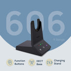 Yealink WH64 Dual UC DECT Bluetooth Wireless Headset for Phone PC Cellphone