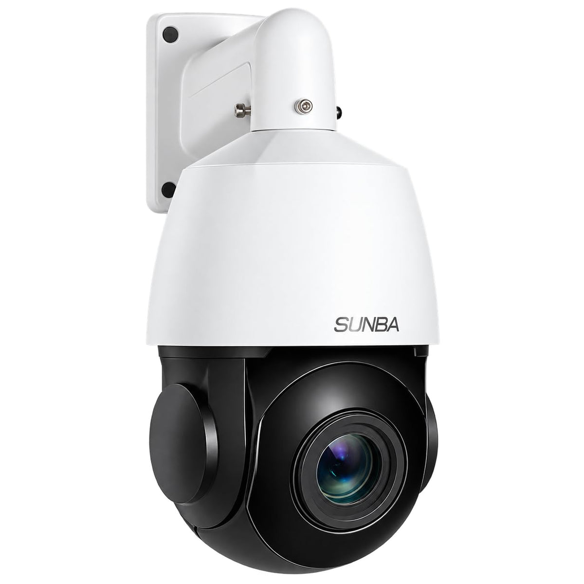 SUNBA 4K PTZ Security Camera Outdoor, 20X Optical Zoom PoE IP Camera with AI Human Tracking, Auto Tracking, Two-Way Audio, 360° Pan 90° Tilt, Dual Power PoE/DC, Smart Night Vision, ONVIF-Compatible