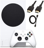 Microsoft Series S 512 GB All-Digital Console (Disc-Free Gaming) with HDMI Cable Controller Bundle | White | Include：Xbox Wireless Controller White, Xbox Series S Console (Renewed)