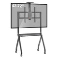 Smart Board Stand for 42-72" Interactive Whiteboards & TVs - Mobile Cart with 4 Lockable Wheels, Height Adjustable Design, 176lbs Capacity - Ideal for Classroom, E-Learning, Home Office