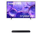 Samsung 43-Inch Class Crystal UHD U8000F 4K Smart TV (2025 Model) Endless Free Content, Processor, MetalStream Design, Knox Security, Alexa Built-in