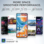 TCL NXTPAPER 70 Pro Phone Bundle with CrystalClip Open Ear Clip-On Earbuds