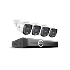 SANNCE 2K 3MP PoE Camera System - NVR with 4PCS Bullet Cameras(1TB HDD)