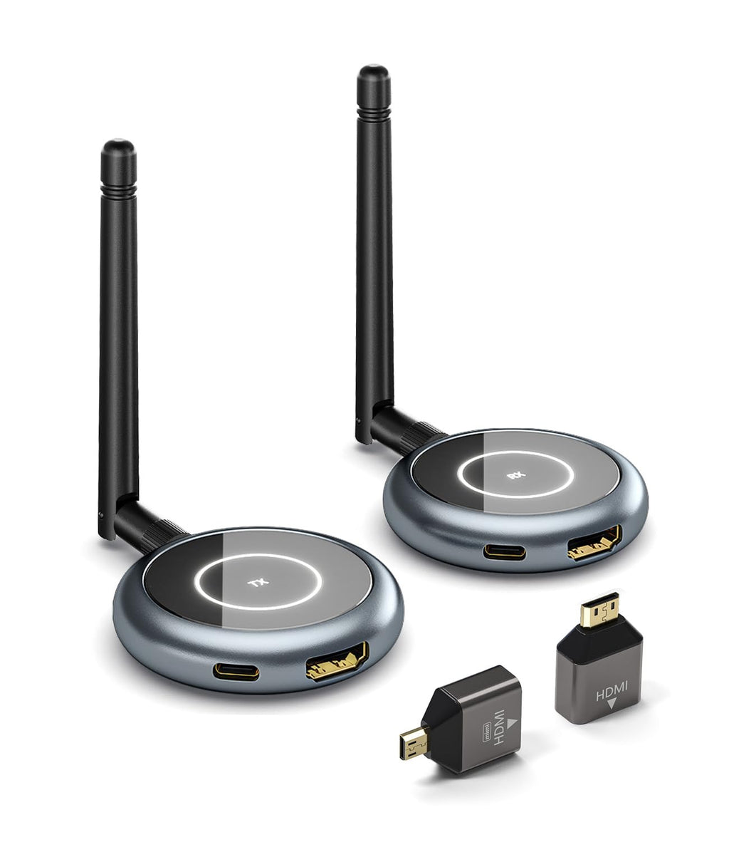 AIMIBO 5.8G Wireless HDMI Transmitter and 3 Receivers, 4K Decode 1080P@60Hz