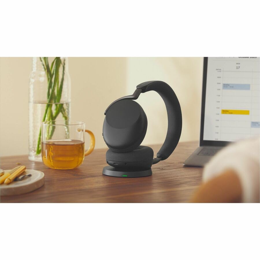 Jabra Evolve3 85 Over‑Ear Wireless Bluetooth Headphones with Mic, Black