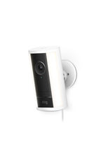 Ring Spotlight Cam 4K Pro (newest model), Plug-In, Home or business security, Retinal 4K with wide-angle video, 10x Enhanced Zoom, and 600 Lumen Spotlights, White