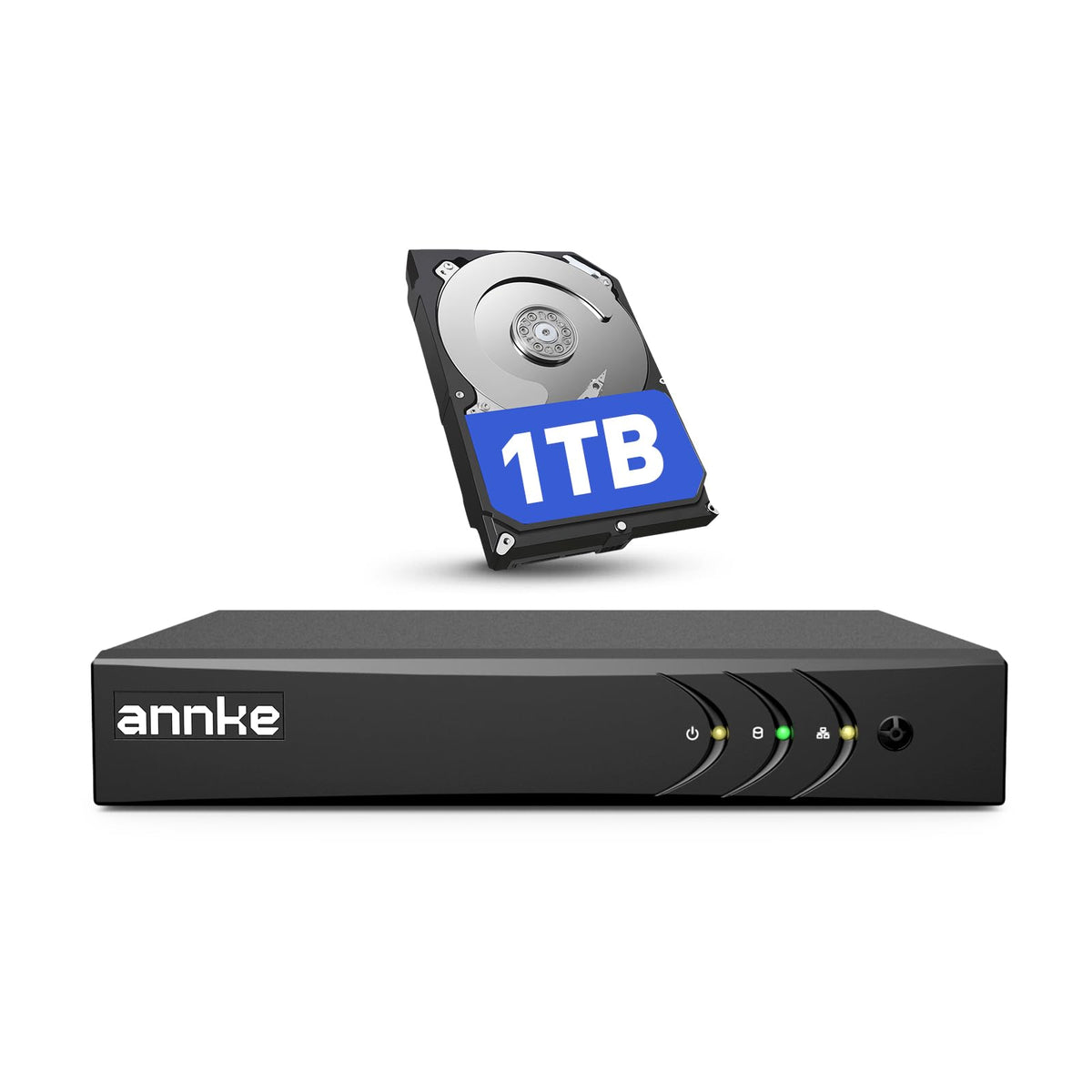 ANNKE 8CH 3K Lite H.265+ Security Digital Video Recorder, 1TB Hard Drive