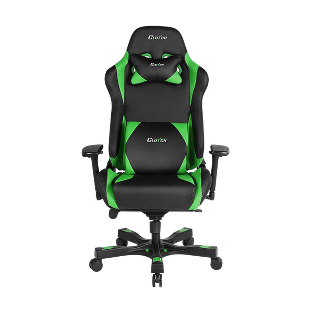 Clutch Chairz Pewdiepie Chair LED 100M- Ergonomic Gaming Chair, Video Game Chairs, Office Chair, High Chair and Lumbar Pillow for Computer Desk - Black - Throttle Series