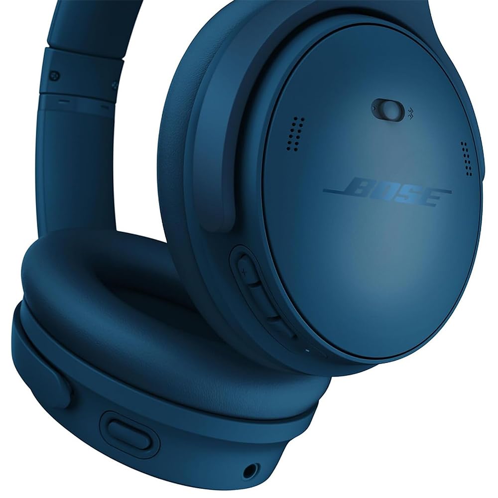 Bose QuietComfort Wireless Over-Ear Bluetooth Headphones Blue Bundle