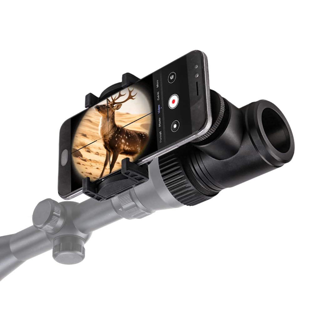 Aluminum Scope Phone Adapter with Dual View & Quick Lock System