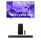 Samsung 43-Inch Class Crystal UHD U8000F 4K Smart TV (2025 Model) Endless Free Content, Processor, MetalStream Design, Knox Security, Alexa Built-in