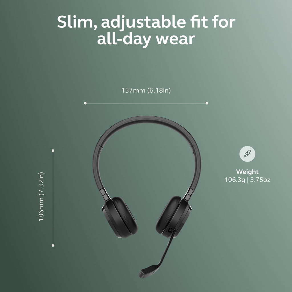 Jabra Evolve 65 TE (Third Edition) Wireless Headset with Mic, Black