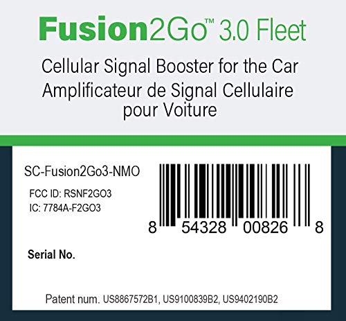 SureCall Fusion2Go 3.0 Fleet 5G/4G Cell Signal Booster for Car, Truck, SUV