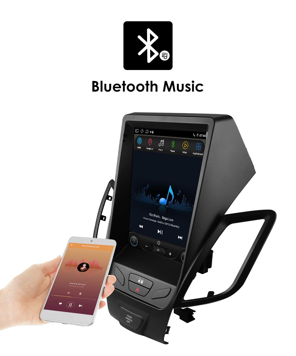 9.7 Inch HD Touchscreen Android 14 Stereo Car Radio Upgrade for Ford Fiesta 2009-2020 Wireless Carplay | Android Auto 2G+32G WiFi GPS Navigation Bluetooth 5.0 FM,SWC, Car Tablet
