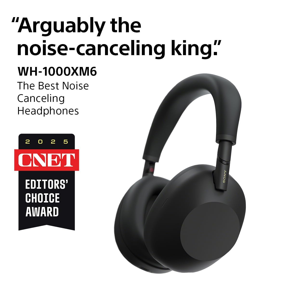 Sony WH-1000XM6 The Best Noise Canceling Wireless Headphones, HD NC Processor QN3, 12 Microphones, Adaptive NC Optimizer, Mastered by Engineers, Studio-Quality, 30-Hour Battery (Renewed)
