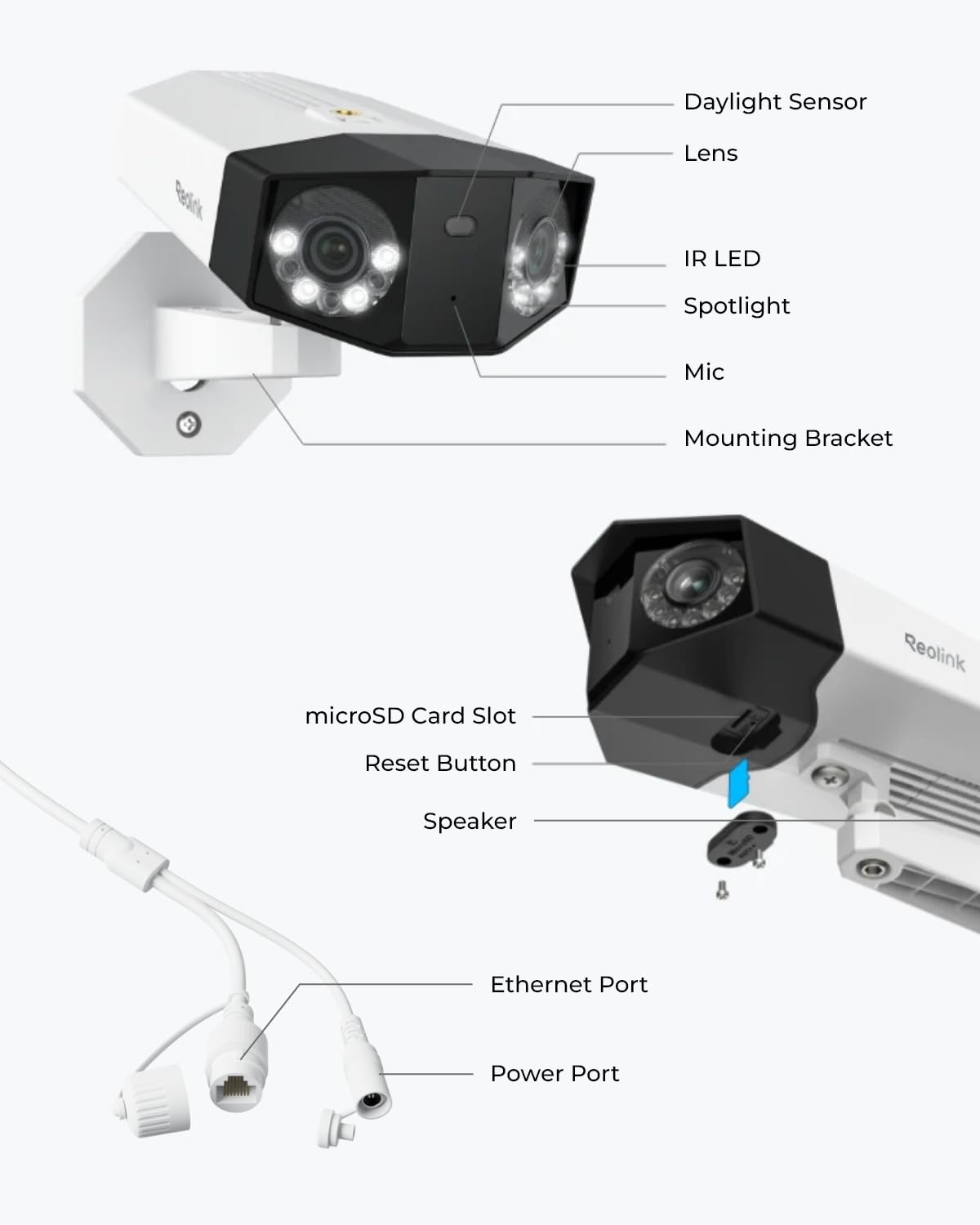 REOLINK Duo 2 PoE 4K Dual-Lens PoE Security Camera in 180 Degree Angle