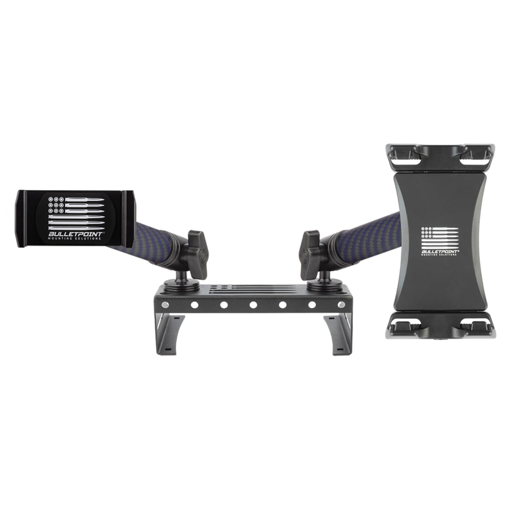 Bulletpoint Metal Dash Mount Phone + Tablet Holder Bundle Compatible with 2015-2020 Ford F150 & 2017-2022 F250/F350 Super Duty - Dual 20mm Ball Dash F150 Phone Mount