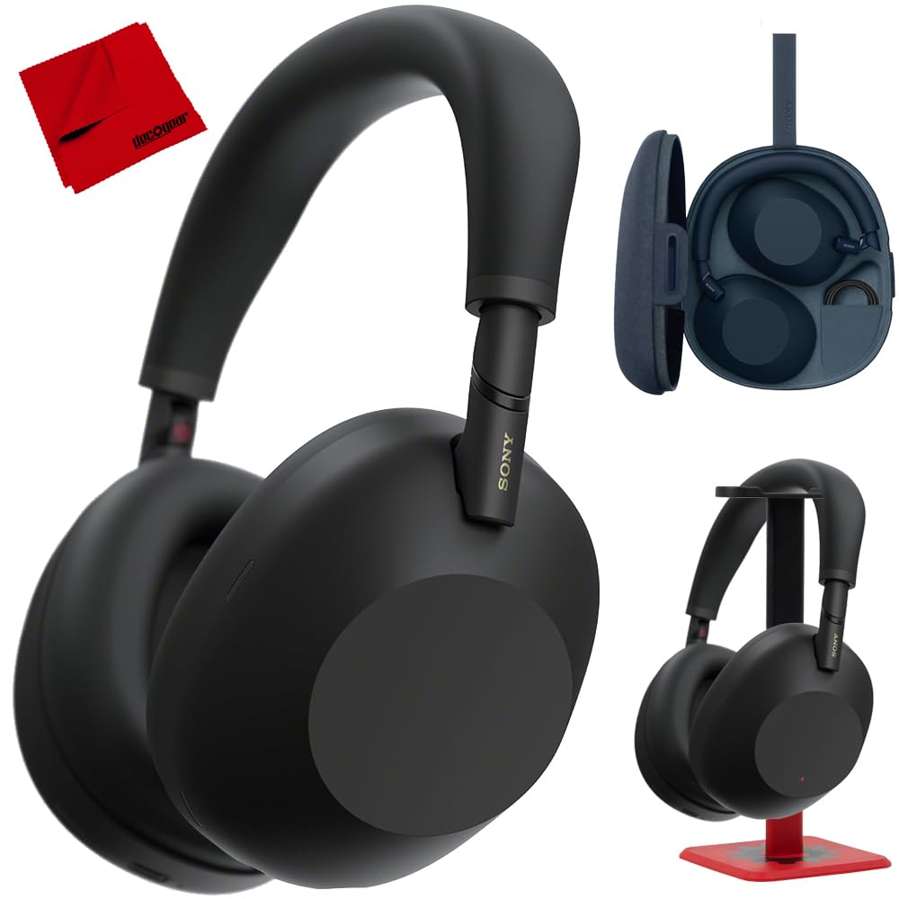 Sony WH-1000XM6 The Best Noise Canceling Wireless Headphones, HD NC Processor QN3, 12 Microphones, Adaptive NC Optimizer, Mastered by Engineers, Studio-Quality, 30-Hour Battery with Deco Guide Bundle