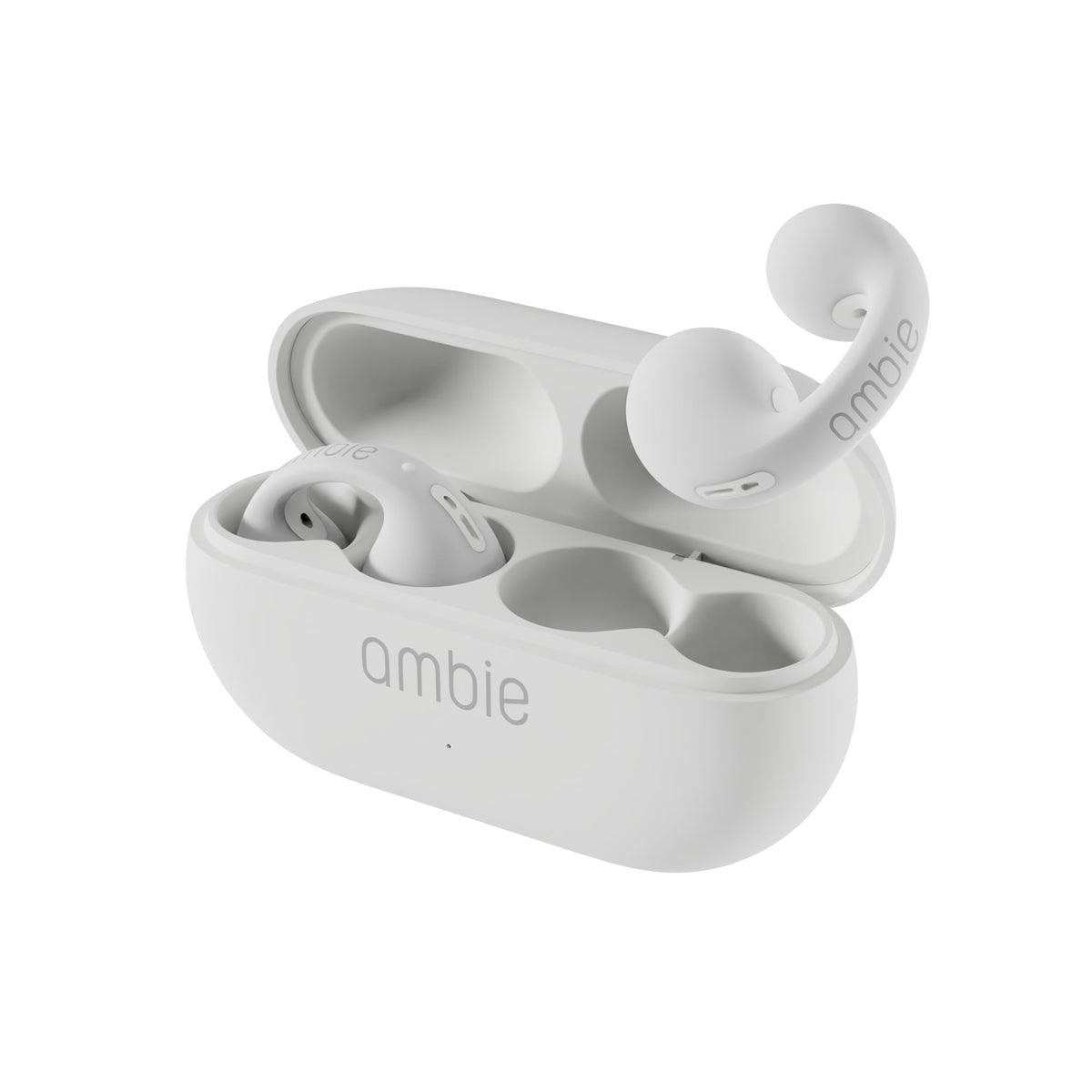 ambie Sound earcuffs AM-TW02, Open Ear Wireless Earphones for Comfort, Bluetooth 5.3 Earbuds for Sports, Running, and Workouts | 6 hr Play Clip-on Ear Cuff