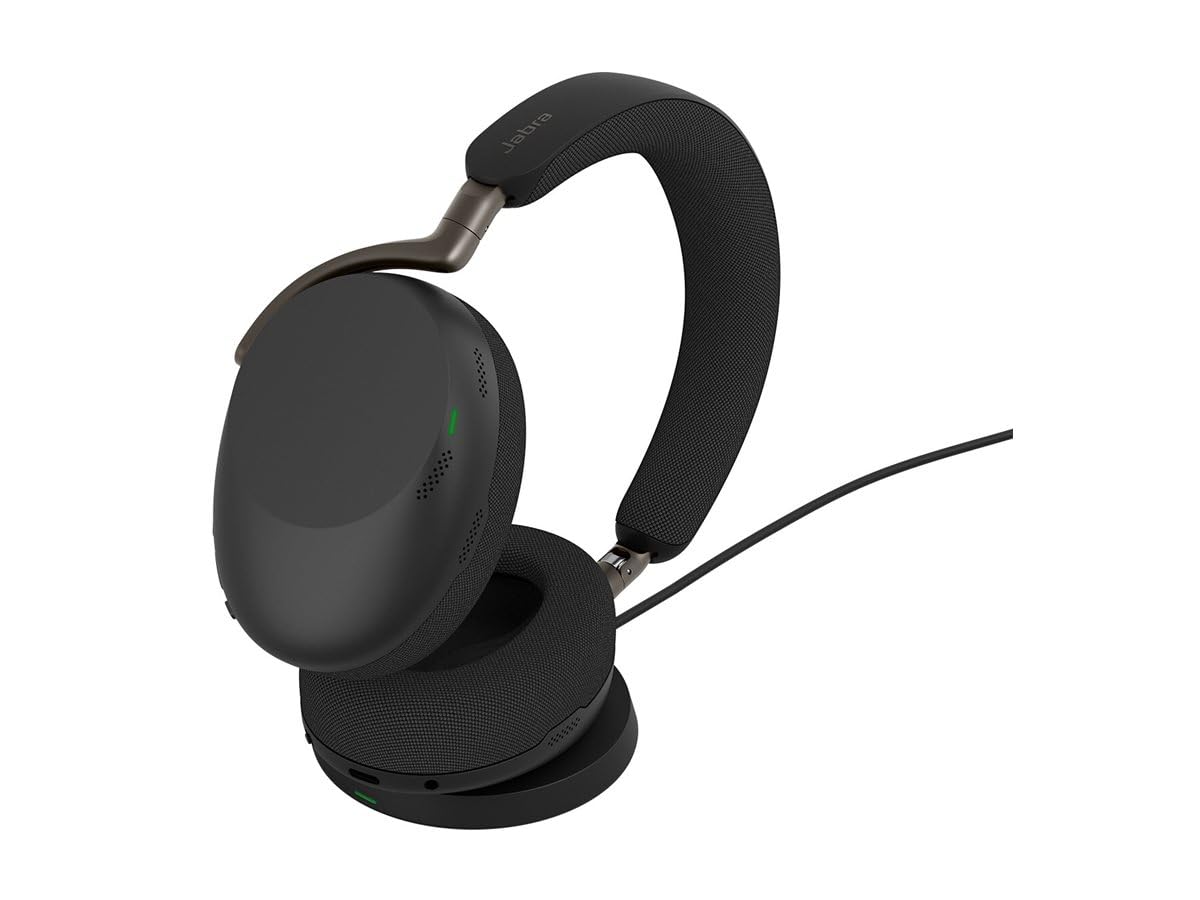 Jabra Evolve3 85 Over‑Ear Wireless Bluetooth Headphones with Mic, Black