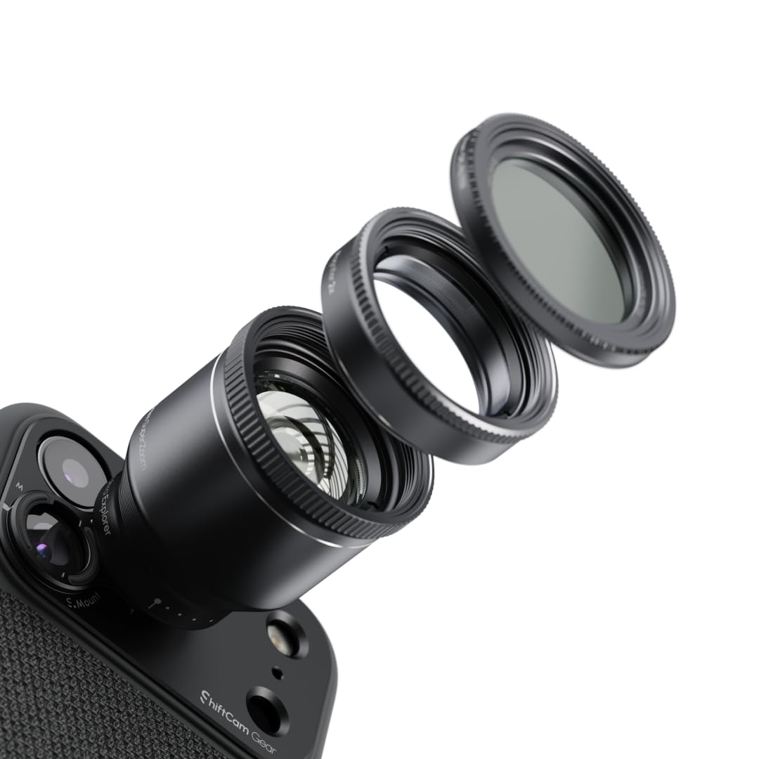 ShiftCam LensUltra 240mm Super Zoom Telephoto Full Kit for iPhone & Android – 240mm Tele Lens + 4 Macro Converters + 3 Filters – Complete Long-Reach + Close-Up System for Distance & Detail Photography