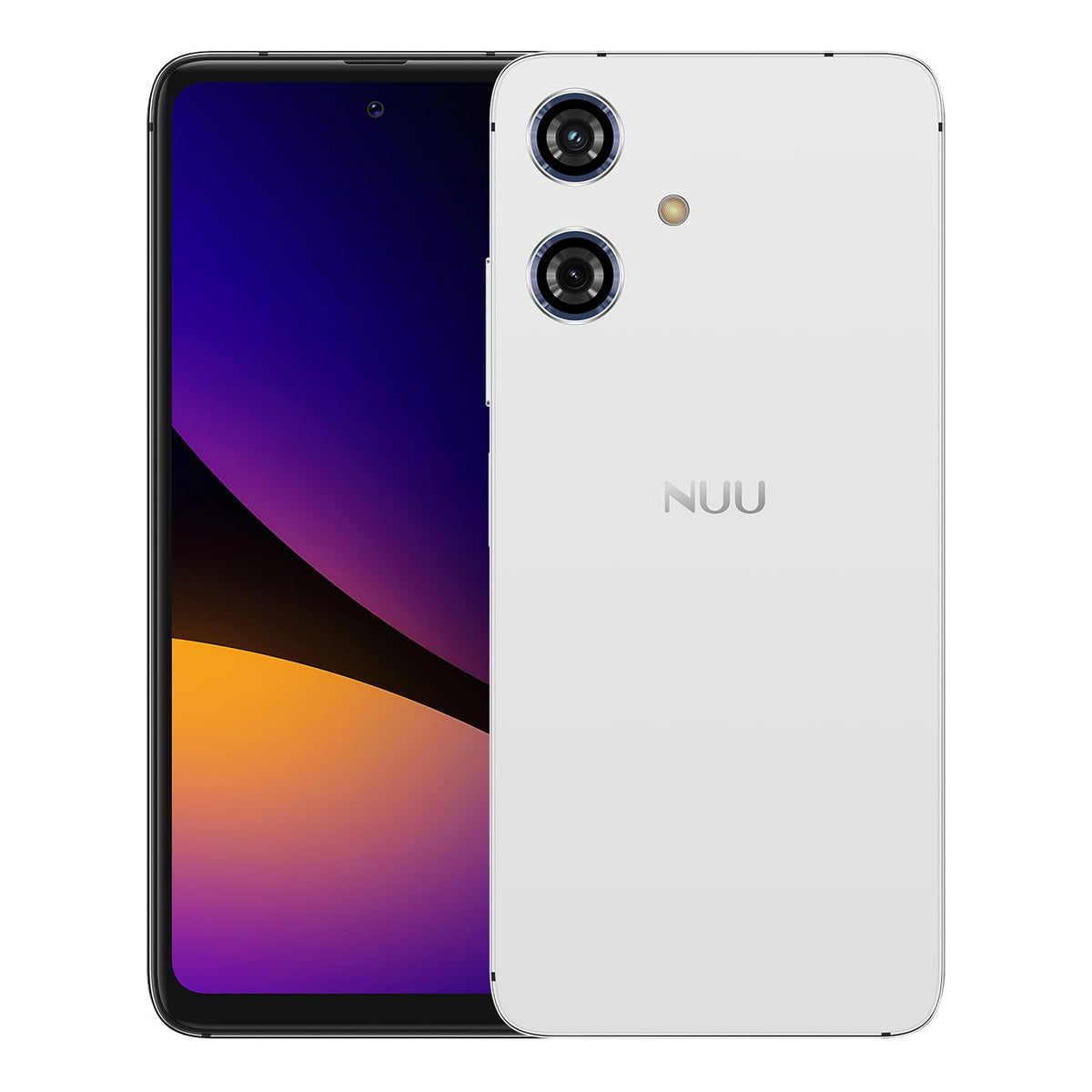 NUU N10 Plus 4G Unlocked Cell Phone, 6.6” 90Hz Display, 50MP Camera, White