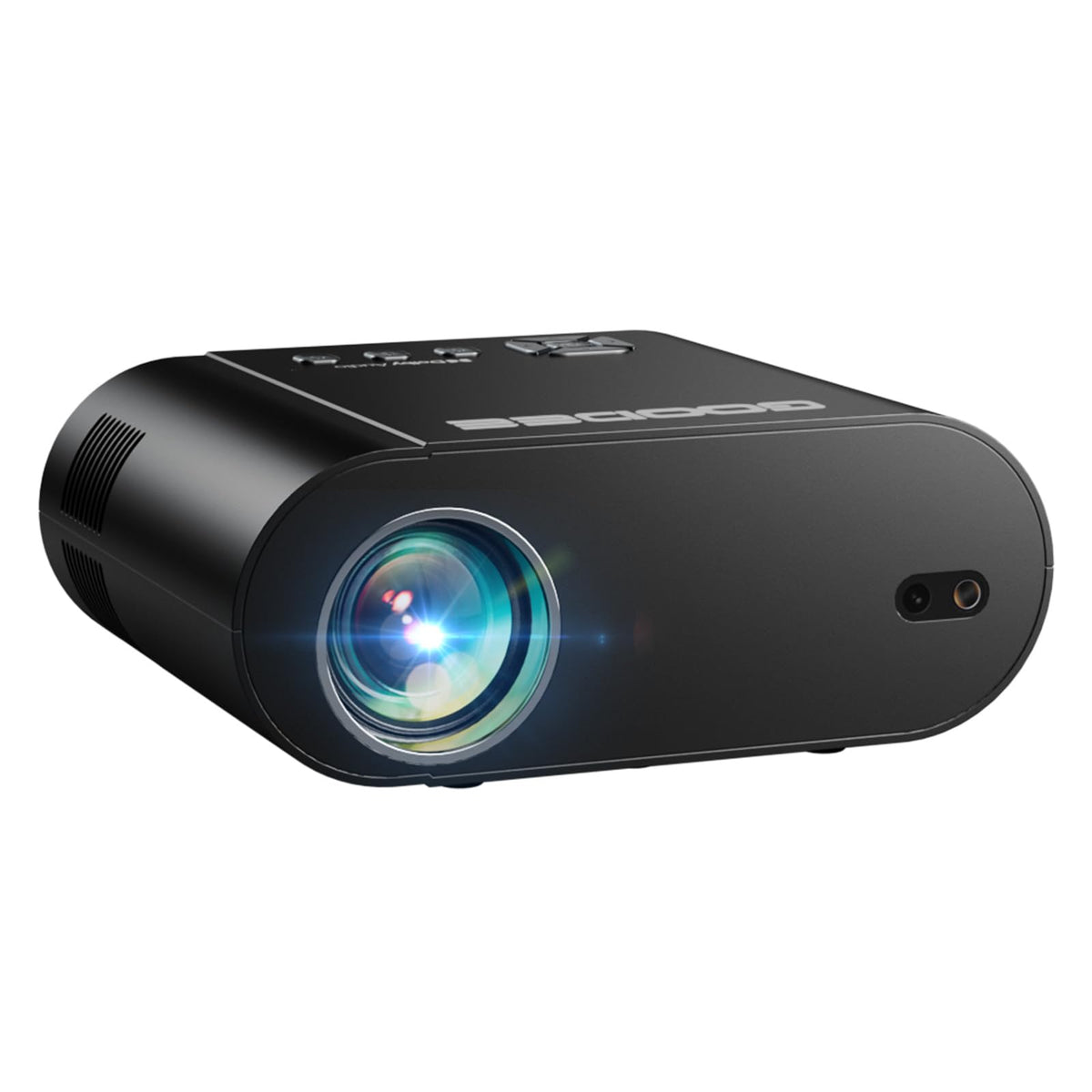 GOODEE Mini Projector [Official Licensed Google TV] Built-in Apps