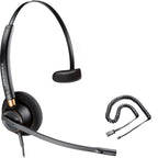 Poly EncorePro HW510 Headset (Plantronics) Bundle, Noise-Canceling, Compatible with Avaya J139, J169, J179, 1608,1616, 9610, 9620, 9620L, 9620C (HW520 Mono Headset Bundle)