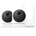 Cam Outdoor Starter Bundle v2 (2 Camera + Base Station) - 1080p HD Wireless Home Security Camera, Battery-Powered, IP65 Rated, Color Night Vision, 2-Way Audio, Compatible with Alexa & Google
