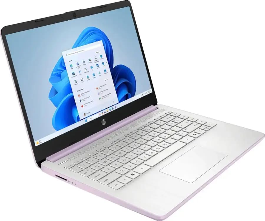 HP 14" Laptop Sleek Design for Studying and Collaboration, Intel Quad-Core N150(>N4120), 1 Year Office 365, 16GB RAM, 256GB Storage(128GB UFS + 128GB SD Card), Wi-Fi 6, Webcam, USB C, Win 11S