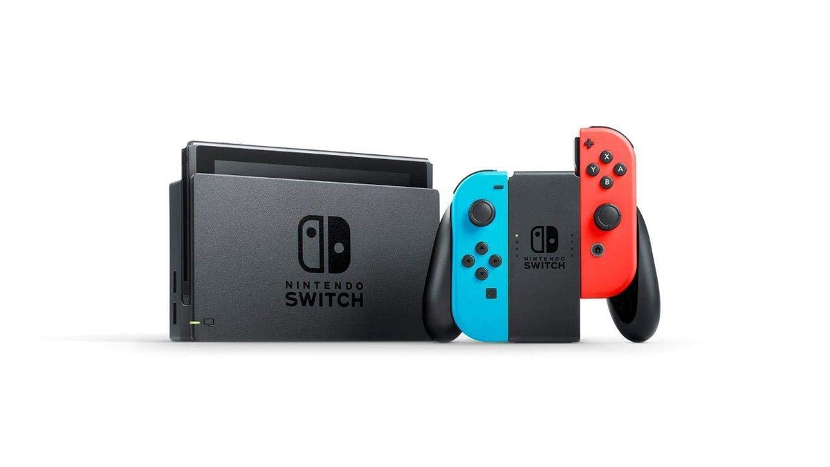Nintendo Switch Mario Kart 8 Deluxe Accessories Bundle with Neon Blue & Neon Red Joy-Con & 32GB SD Card (Renewed) [video game]