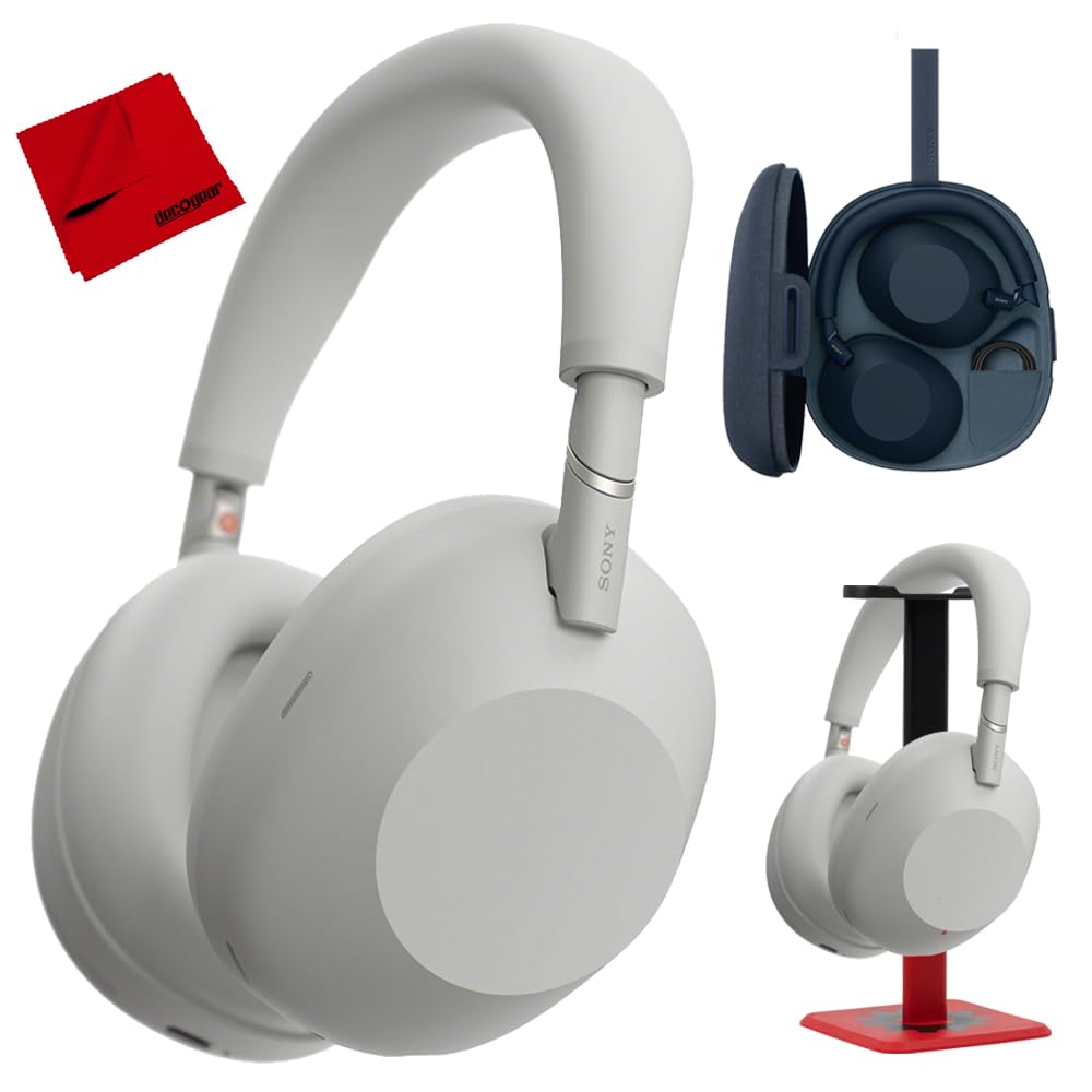 Sony WH-1000XM6 The Best Noise Canceling Wireless Headphones, HD NC Processor QN3, 12 Microphones, Adaptive NC Optimizer, Mastered by Engineers, Studio-Quality, 30-Hour Battery with Deco Guide Bundle