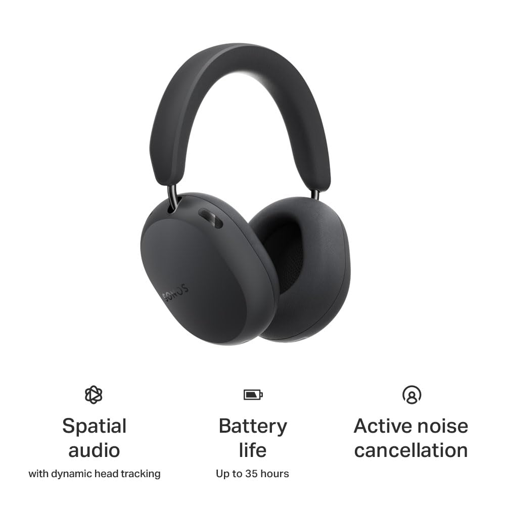 Sonos Ace Ultra Over-Ear Headphones with Noise Cancellation - Black
